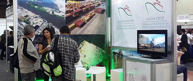 API Coatzacoalcos, presents rail ferry service and containers in the Latin American International Coffee Convention